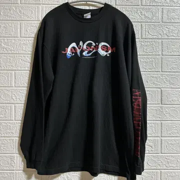 NEO JAPONISM 롱 슬리브 티셔츠 블랙 XL