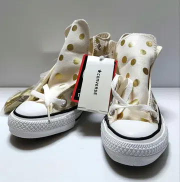 컨버스 올스타 하이컷 도트 22.5cm 미사용 새상품