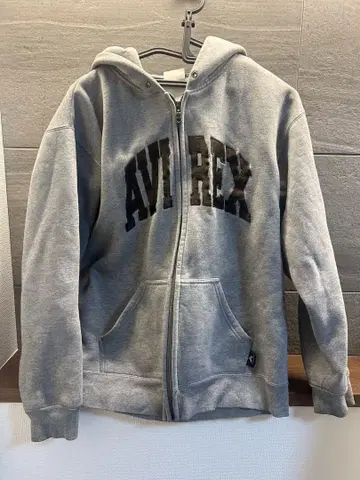 아비렉스 그레이 후드 부착 후드티