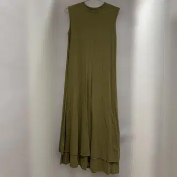 Mira Owen 슬리브리스 롱 원피스 올리브