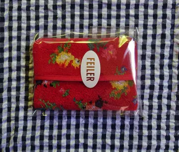 FEILER 하이디 티슈 파우치 빨간색 레드 WEB 한정품 미개봉