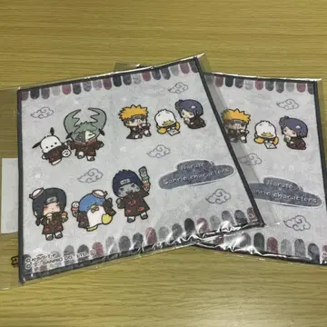 NARUTO 산리오 캐릭터 타월 2장 세트