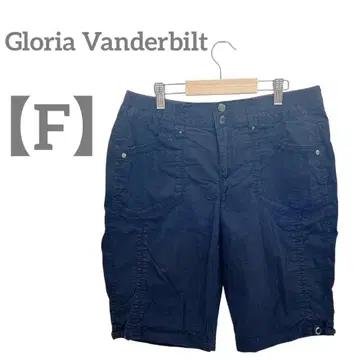 Gloria Vanderbilt [F] 카고 숏 팬츠 네이비 면 혼방