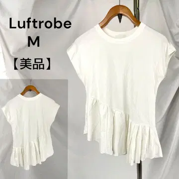 새상품급 Luftrobe 프릴 티셔츠 M 루프트 로브 흰색 화이트 프릴