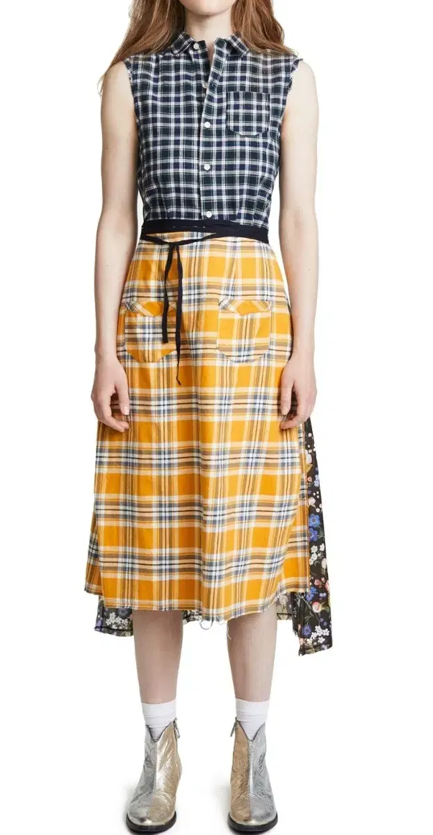 R13 Apron Flarely Multi Onepiece S _ Women