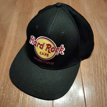 Hard Rock Cafe 캡 블랙 자수 로고 하드 록 카페