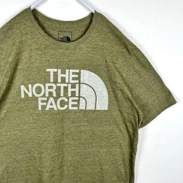 THE NORTH FACE 로고 티셔츠 L 올리브