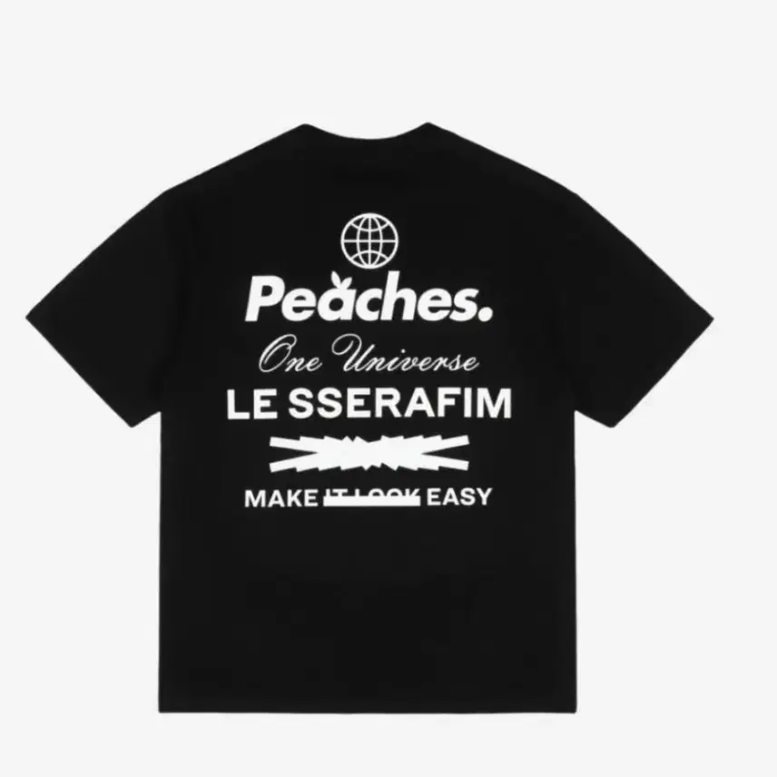 LE SSERAFIM Peaches. コラボ Tシャツ ポップアップ - メルカリ