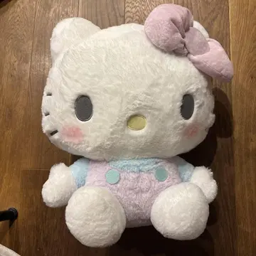 미사용 새상품 헬로키티 유메이로 인형 GJ 봉제 인형 키티 특대형 파스텔
