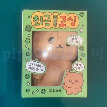 체고심 한국 봉제 인형 키링 곰 고심 팝업 마스코트