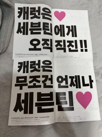 세븐틴 콘서트 슬로건