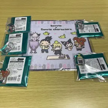 보루토 산리오 캐릭터 미니 타월 아크릴 마스코트 세트
