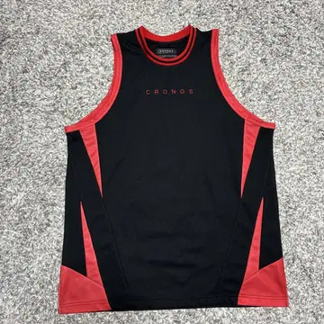 CRONOS 탱크탑 블랙/레드 L