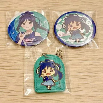Aqours 마쓰우라 카난 가챠 캔뱃지 펠트 퍼펫
