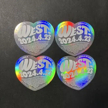 WEST. AWARD DOME 하트 스티커 후쿠오카 한정판
