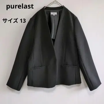 노카라 자켓 블랙 포멀 빅 사이즈 13AR