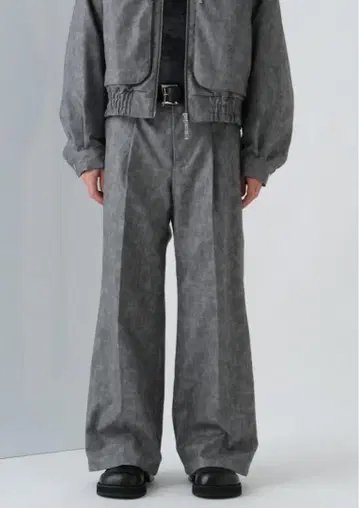 가죽 와이드 팬츠 HARE