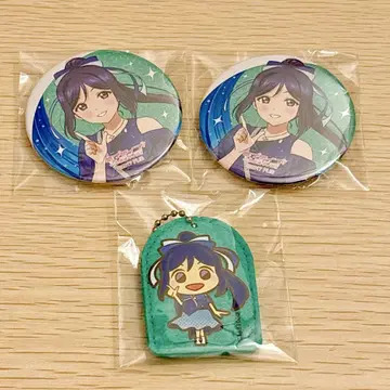 Aqours 마츠우라 카난 가챠 캔뱃지 펠트 퍼펫 세트