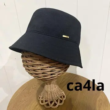 카시라 ca4la 버킷 햇 햇 블랙 여성용 모자 보우시
