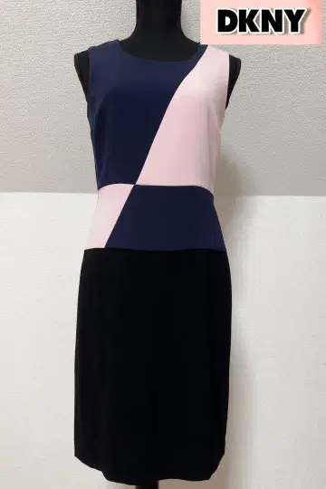 새상품급 DKNY Dana Carran 뉴욕 슬리브리스 무릎 기장 원피스