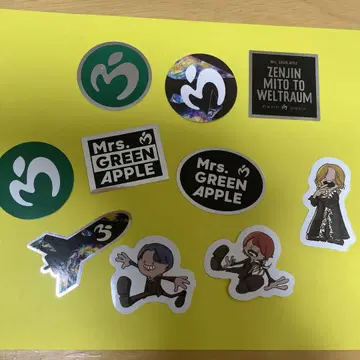 Mrs. GREEN APPLE 스티커 10종 미사용 새상품