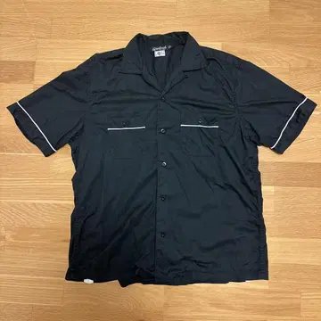 프리휠러스 오픈 카라 셔츠 블랙 17 1/2