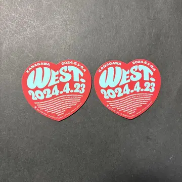 WEST. AWARD 아레나 하트 스티커 가나가와 한정판
