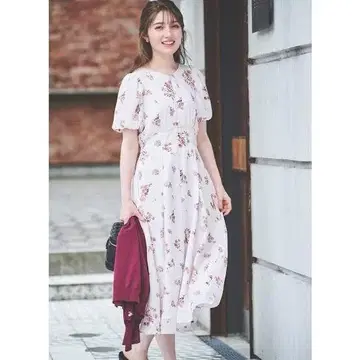 LAISSE PASSE 플라워 티타임 프린트 원피스 GPNK