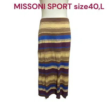 새상품급 미쏘니 SPORT 코튼 롱 스커트 40, L, 11호