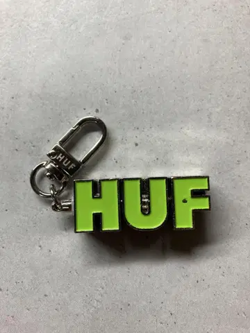 HUF 그린 로고 키링