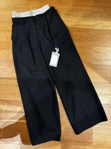 todayful Double Waist Trousers 블랙 36