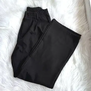 블랙 슬랙스 팬츠 스트레이트 턱 미사용 새상품 L 사이즈