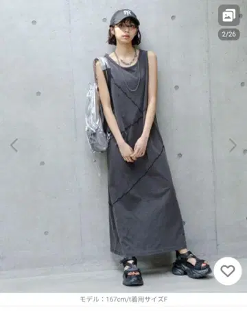 샌드 빈티지 절개 원피스