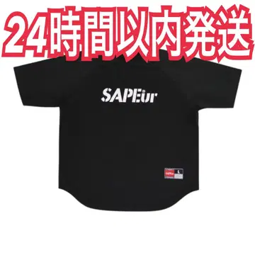 SAPEur BASIC S/S 티셔츠 블랙 XL