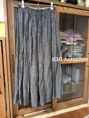 ICHI Antiquites 린넨 롱 스커트