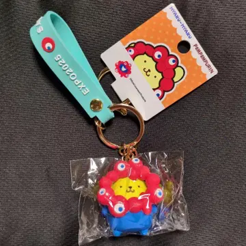 오사카 엑스포 한정판 폼폼푸딩 미야쿠미야쿠 입체 키링