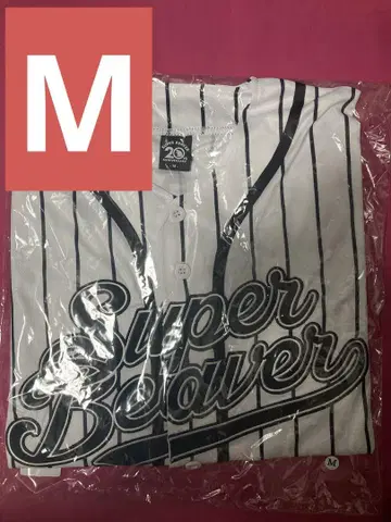 SUPER BEAVER 베이스볼 셔츠 스트라이프 M 사이즈