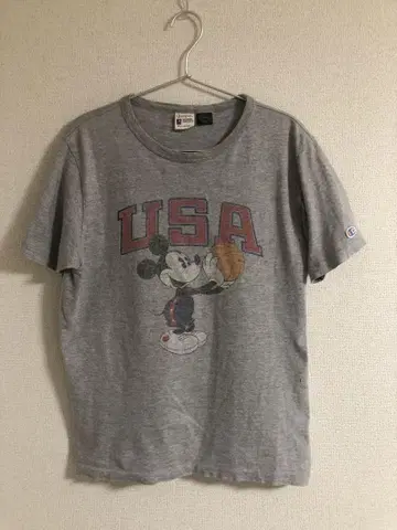 챔피언 디즈니 티셔츠 미키 USA 런택
