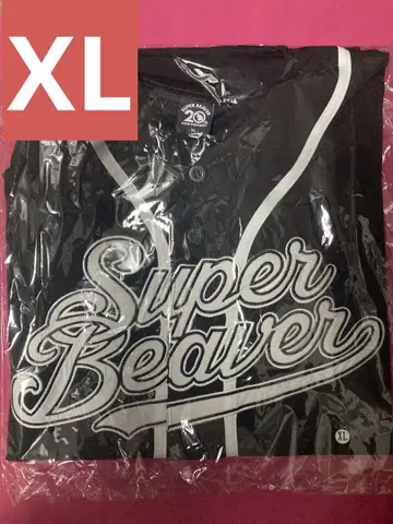 SUPER BEAVER 베이스볼 셔츠 블랙 XL 사이즈 유니폼