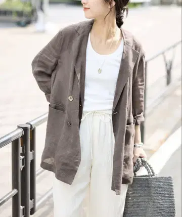 SLOBE IENA 라미 조젯 자켓