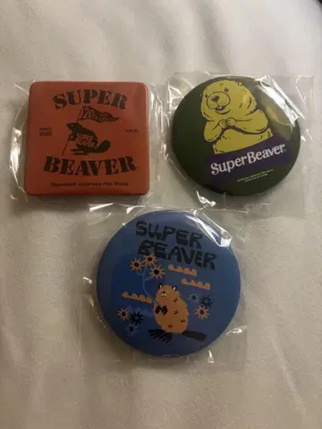SUPER BEAVER 20주년 기념 가챠 캔뱃지 3개 세트