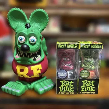 래트 핀크 피규어 메탈릭 2개와 특대형 세트