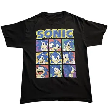 소닉 더 헤지혹 SEGA 게임 캐릭터 티셔츠