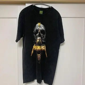 METALLICA 스컬 프린트 티셔츠