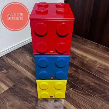 레고 블록형 CD 수납 박스 3색 세트