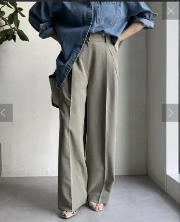 DOU DOU (두두) 슬랙스 팬츠 카키