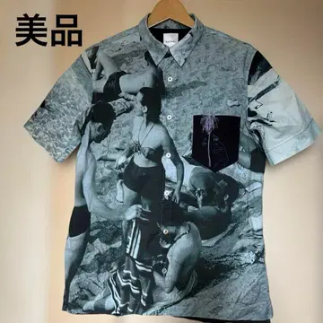 폴스미스 남성용 사진 그래픽 셔츠 일본제 올 패턴