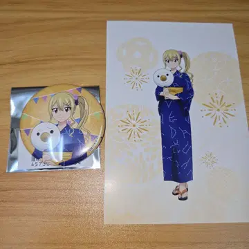 FAIRY TAIL 프린세스 카페 콜라보 한정판 캔뱃지 루시 혜택