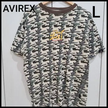 AVIREX 아비렉스 반팔 티셔츠 카모플라주 카모플라주 남성용 L