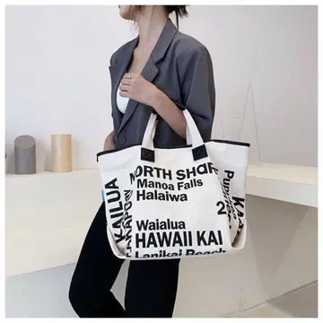 토트백 에코백 HAWAII 하와이 캔버스 대용량